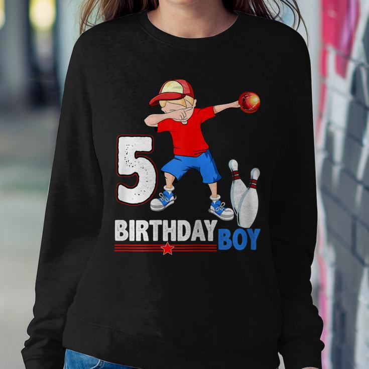 Dabbing Bowler BowlingShirt 5Th Birthday Boys Party Tees Women Sweatshirt Unique Gifts