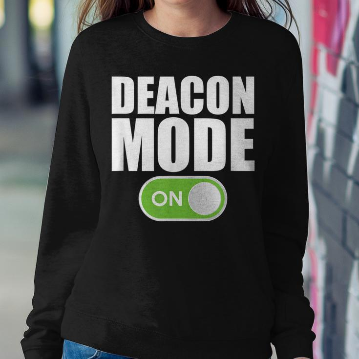 Deacon Mode - Religious Christian Minister Catholic Church Women Sweatshirt Unique Gifts