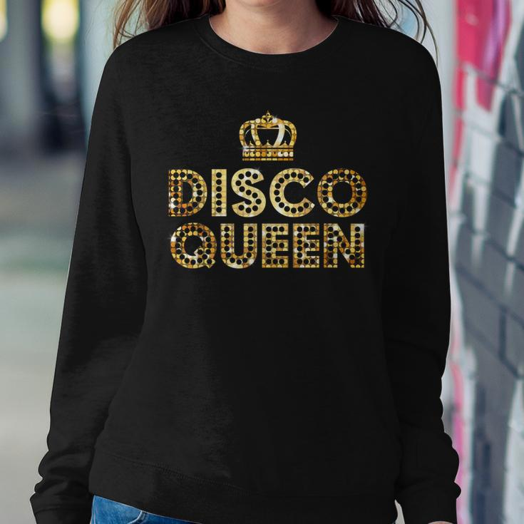 Disco Queen Retro Disco Matching Couple Gift For Women Women Crewneck Graphic Sweatshirt Funny Gifts