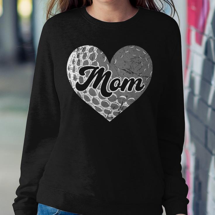 Distressed Heart Golf Mom Mama Sport Fan Women Sweatshirt Unique Gifts