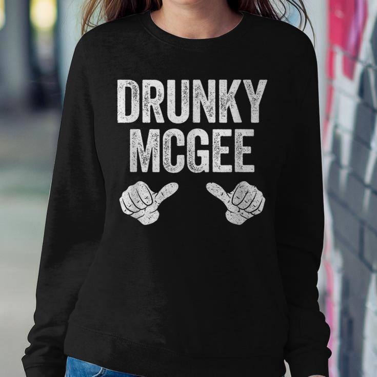 Drunky Mcgee St Patricks Day Couple Women Crewneck Graphic Sweatshirt Funny Gifts