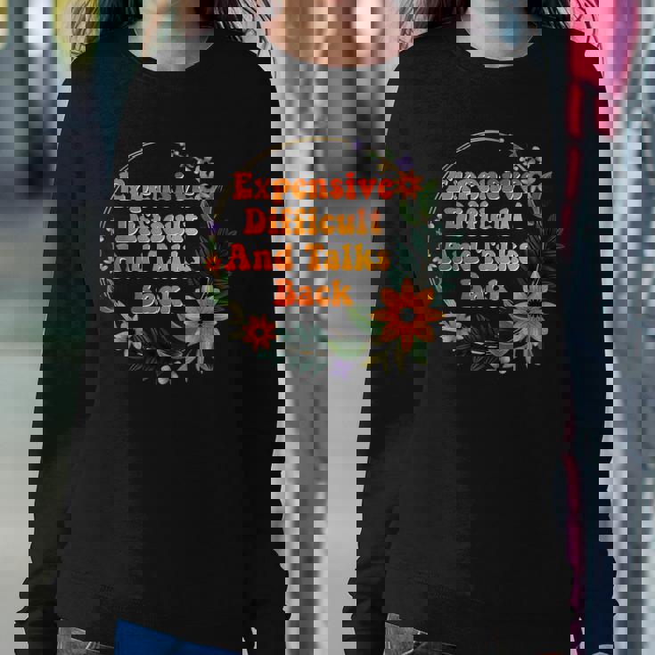Expensive Difficult And Talks Back Mom Life Mothers Day Women Crewneck Graphic Sweatshirt Personalized Gifts