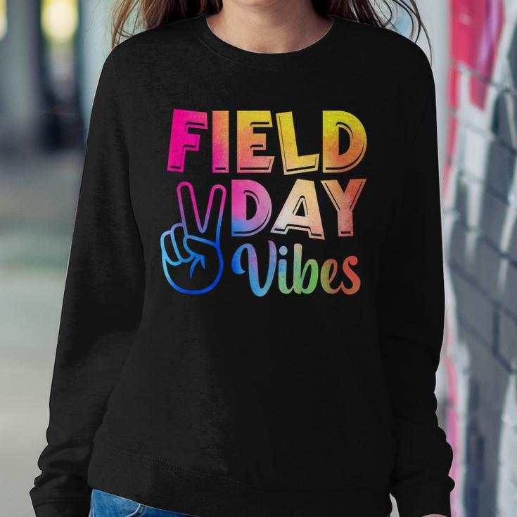 Field Day Vibes Funny For Teacher Kids Field Day 2023  Women Crewneck Graphic Sweatshirt Personalized Gifts