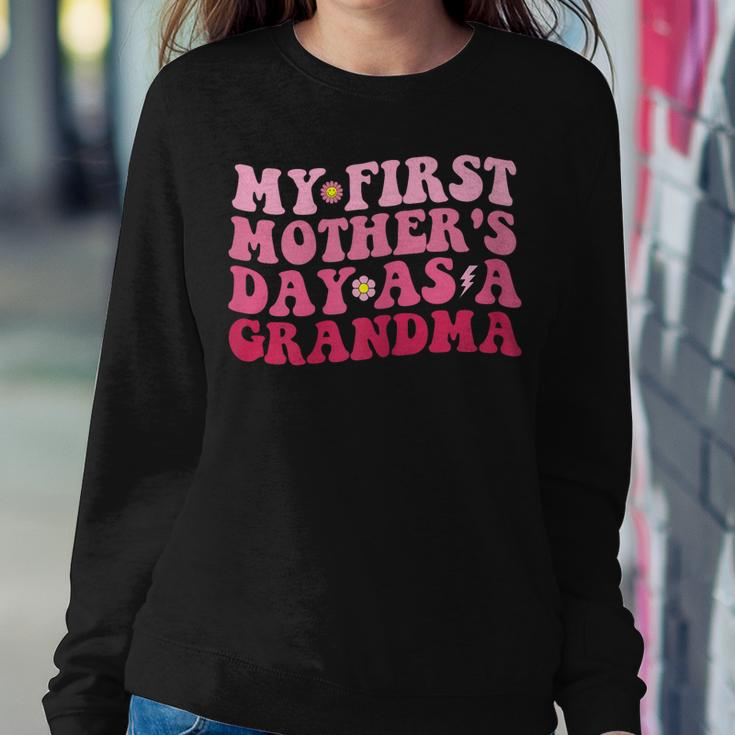 Womens My First As A Grandma Women Sweatshirt Unique Gifts