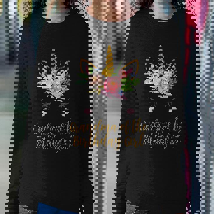 Floral Grandma Of The Birthday Girl Unicorn Shirt Floral Grandma Of The Birthday Girl Unicorn Shirt