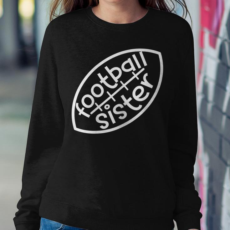 Football Silhouette Football Sister Women Sweatshirt Unique Gifts