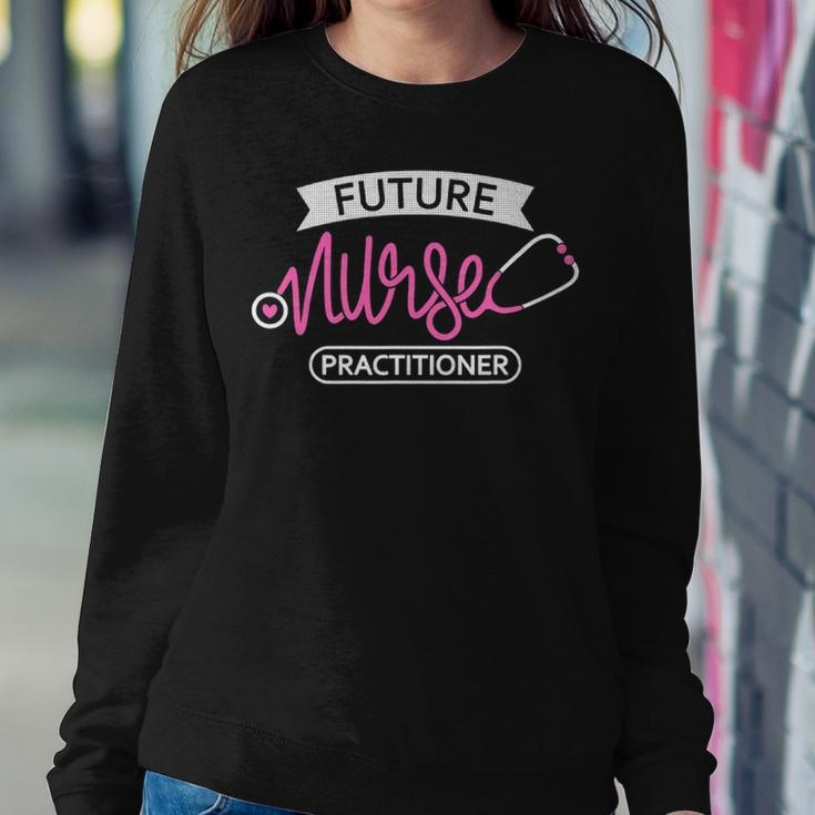 Future Nurse Practitioner Future Rn Nursing School Student Women Crewneck Graphic Sweatshirt Funny Gifts