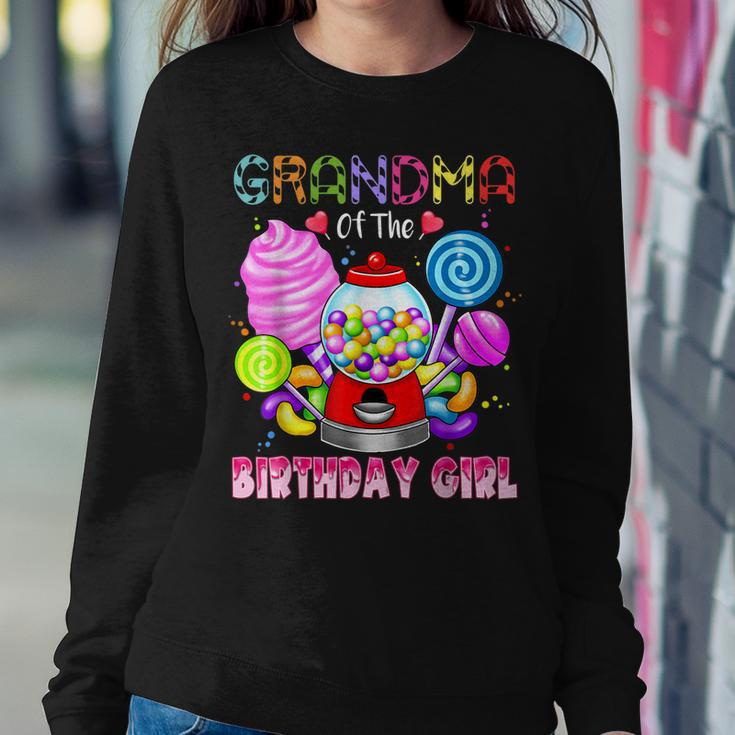 Grandma Of The Birthday Girl Candyland Candy Birthday Party Women Sweatshirt Unique Gifts
