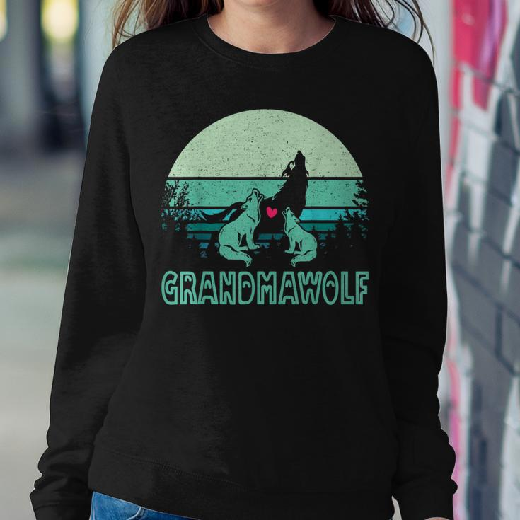 Grandmawolf For Lovers Mom Grandma Wolf & Wolves Women Sweatshirt Unique Gifts