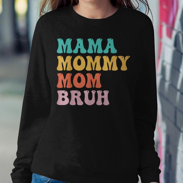 Groovy Mama Mommy Mom Bruh For Moms Women Sweatshirt Unique Gifts