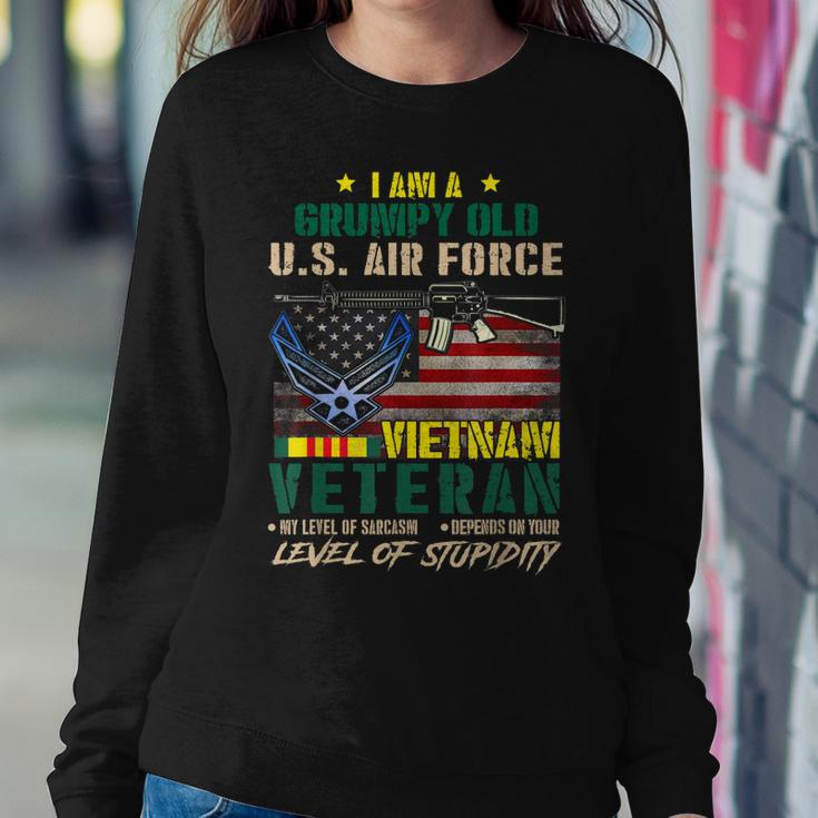 Grumpy Old Us Air Force Vietnam Veteran Retired Usaf Veteran Sweatshirt Unique Gifts