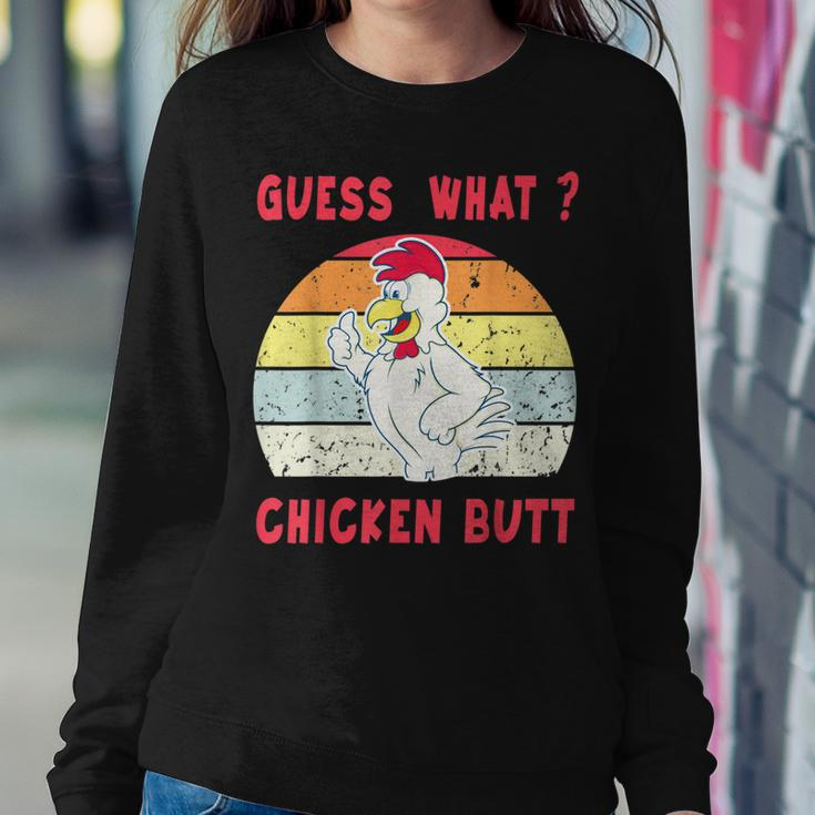 Guess What Chicken Butt Animal Women Sweatshirt Unique Gifts