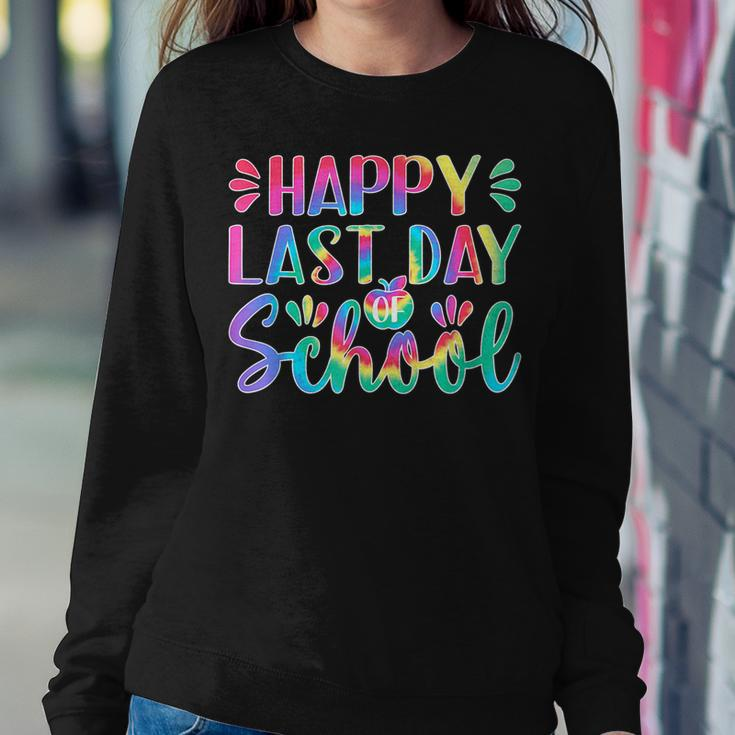 Happy Last Day Of School Teacher Student Graduation V5 Women Crewneck Graphic Sweatshirt Funny Gifts