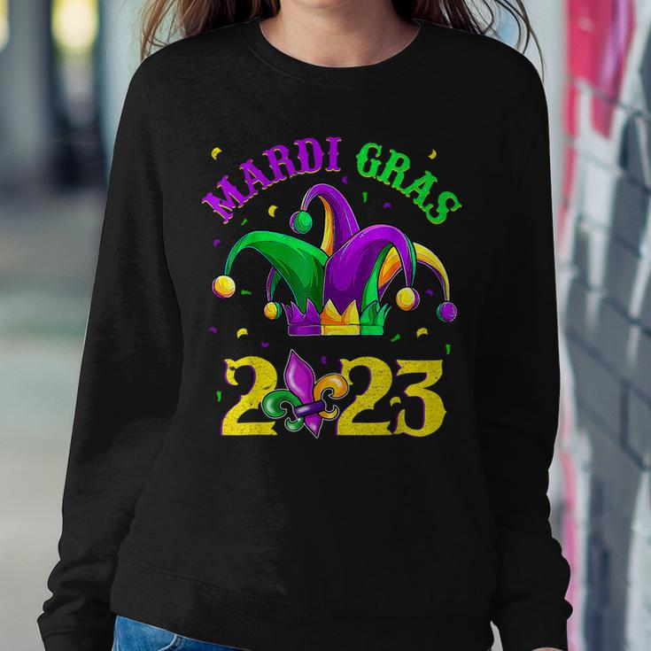 Happy Mardi Gras 2023 Jester Outfit Kids Girl Boy Men Women Women Crewneck Graphic Sweatshirt Funny Gifts