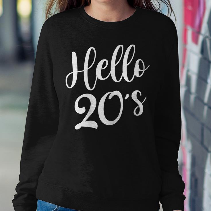 Womens Hello 20S Womens 20 Year Old 20Th Birthday Bday Squad Women Sweatshirt Unique Gifts