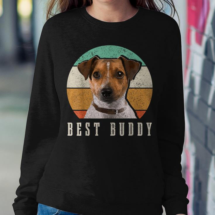 Jack Russell Dad Terrier Mom Best Buddy Retro Vintage Dog Women Sweatshirt Unique Gifts