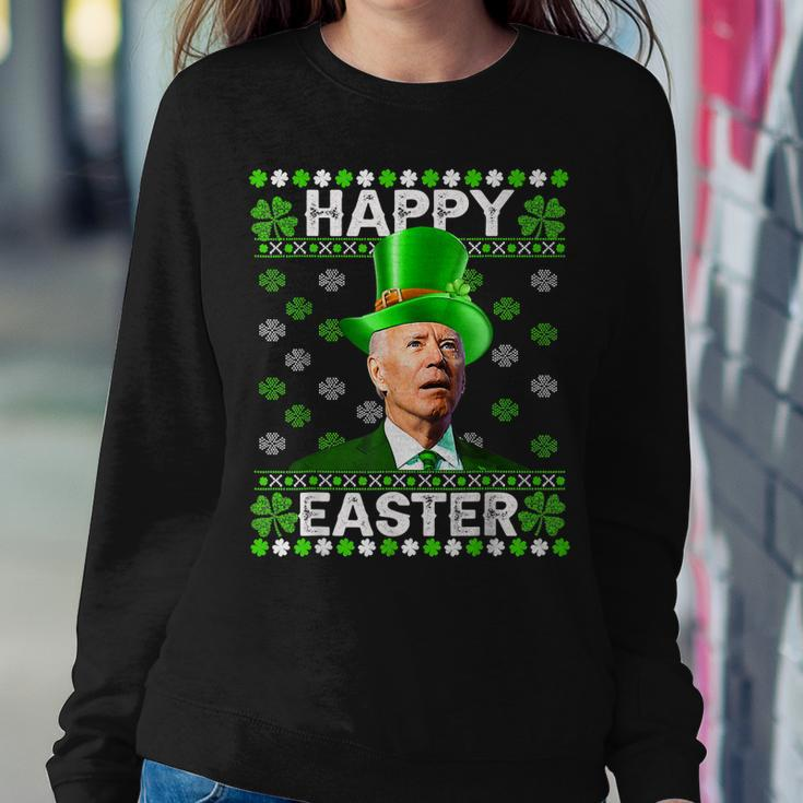 Joe Biden Easter Confused St Patricks Day Men Women Funny Women Crewneck Graphic Sweatshirt Funny Gifts