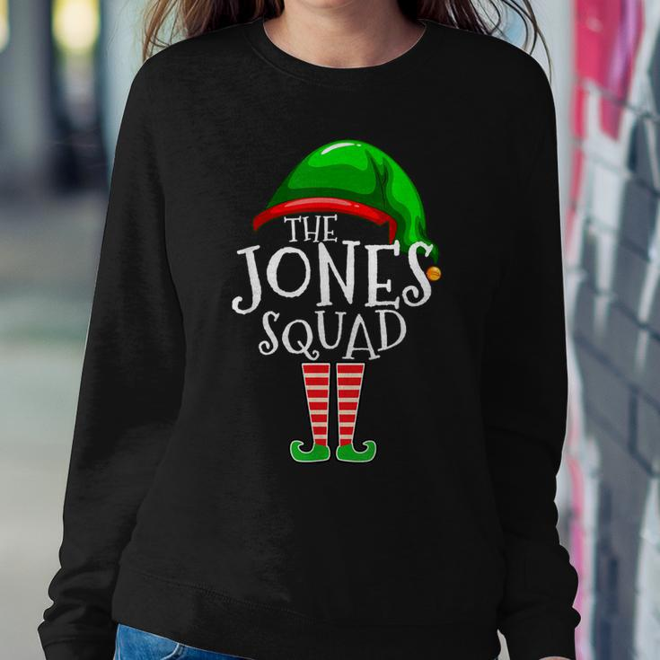 Jones Squad Elf Group Matching Family Name Christmas Women Sweatshirt Unique Gifts
