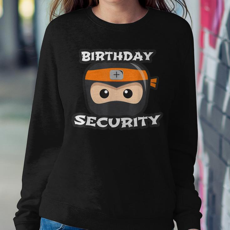 Kids Birthday Security Ninja Squad Mom Dad Siblings Clan Women Sweatshirt Unique Gifts