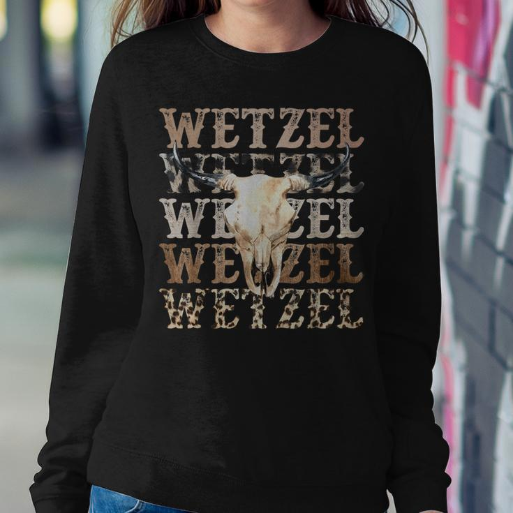 Womens Koe Western Country Music Wetzel Bull Skull Women Sweatshirt Unique Gifts