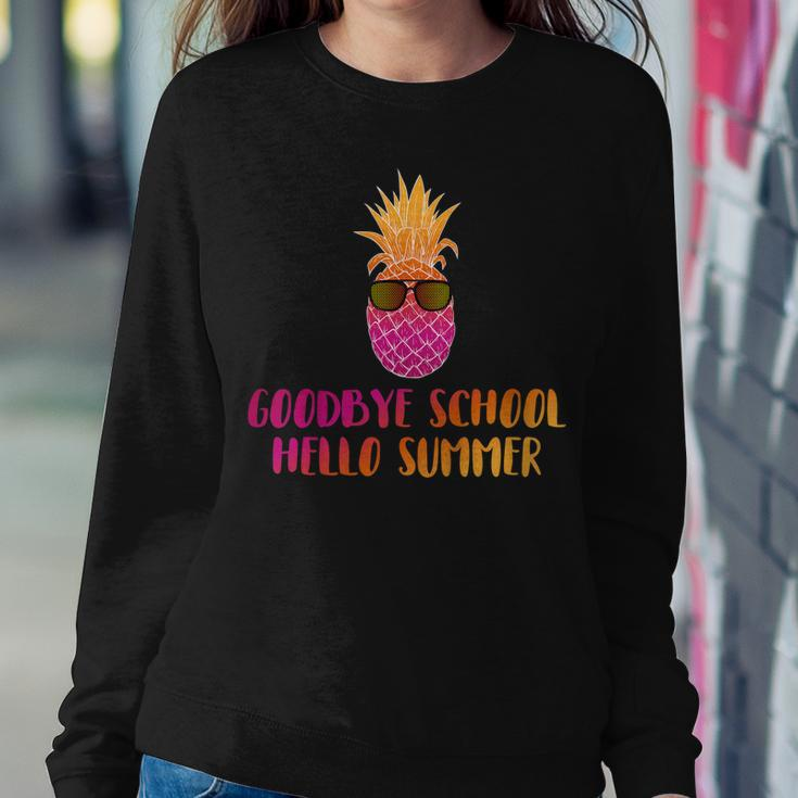 Last Day Of School Shirt Teacher Goodbye School Hello Summer Women Sweatshirt Unique Gifts