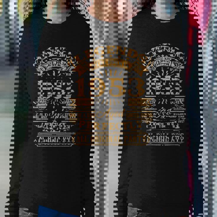 Legends Born In 1953 Vintage 70Th Birthday 70 Years Old Women Sweatshirt Unique Gifts