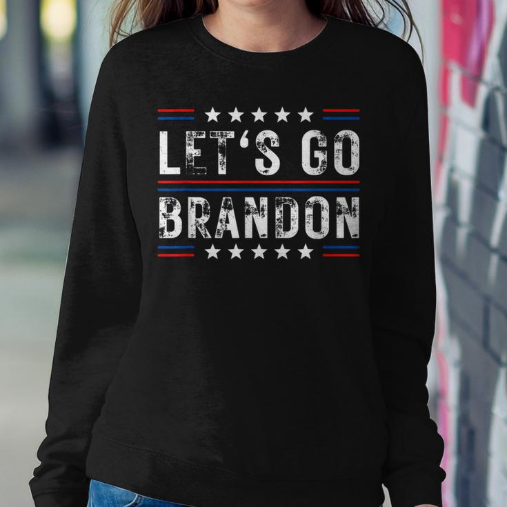 Lets Go Brandon Funny Trendy Sarcastic Lets Go Brandon Women Crewneck Graphic Sweatshirt Funny Gifts