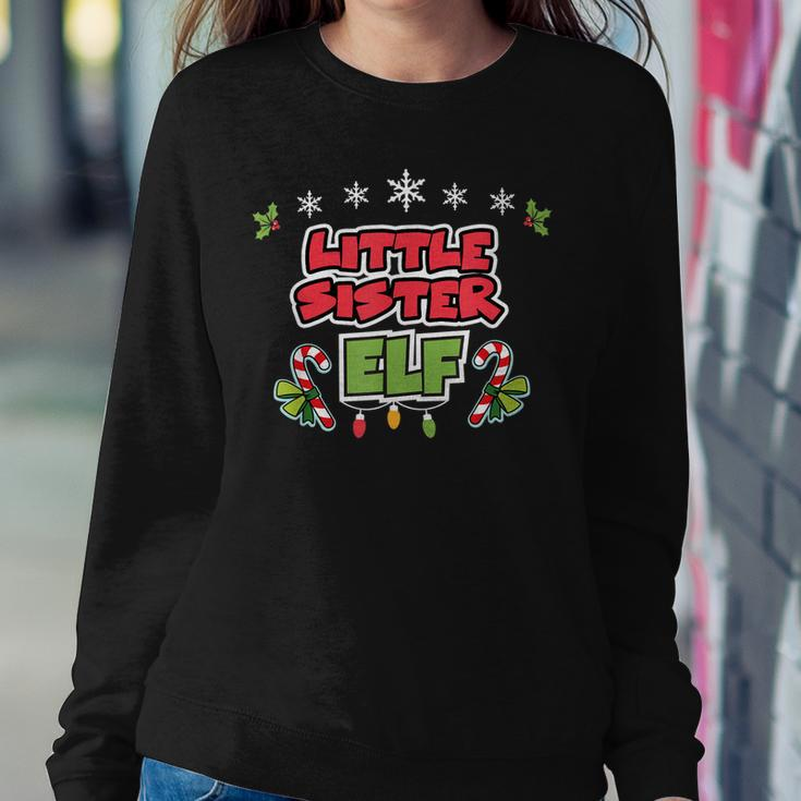 Little Sister Elf Matching Christmas Sweatshirt Unique Gifts
