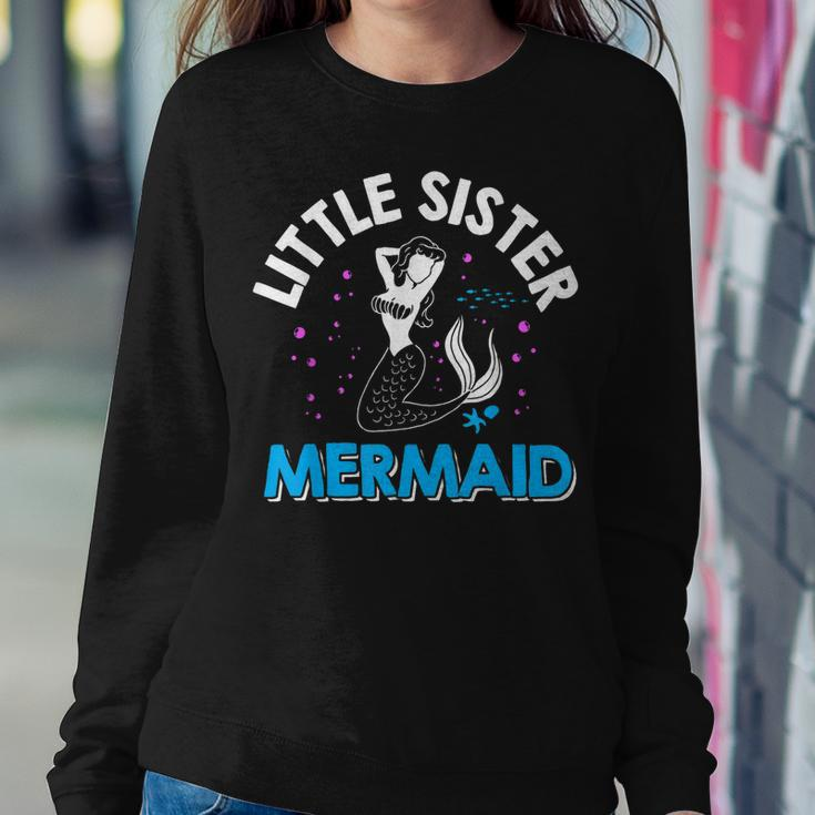 Little Sister Mermaid Matching Family Women Sweatshirt Unique Gifts