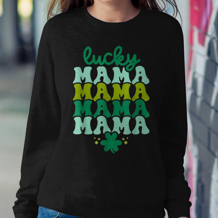 Lucky Mama Leaf Clover St Patricks Day Women Women Sweatshirt Unique Gifts