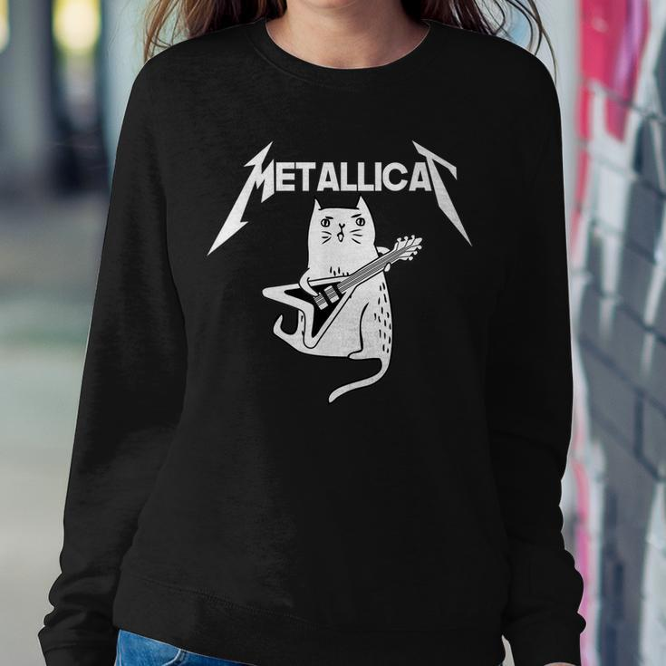 Mettalicat Rock Band Guitar Christmas Women Sweatshirt Unique Gifts