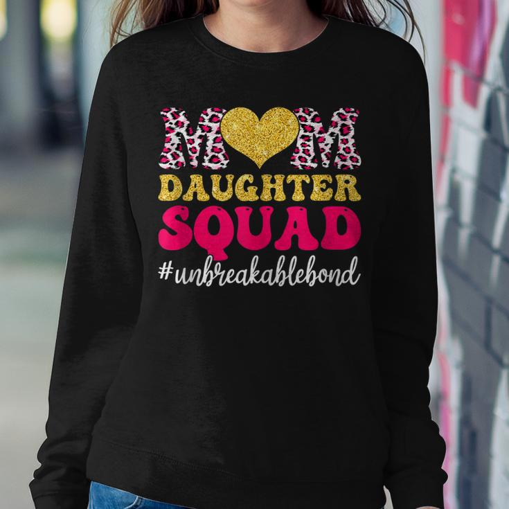 Mom Daughter Squad Leopard Mommy Mama Women Sweatshirt Unique Gifts