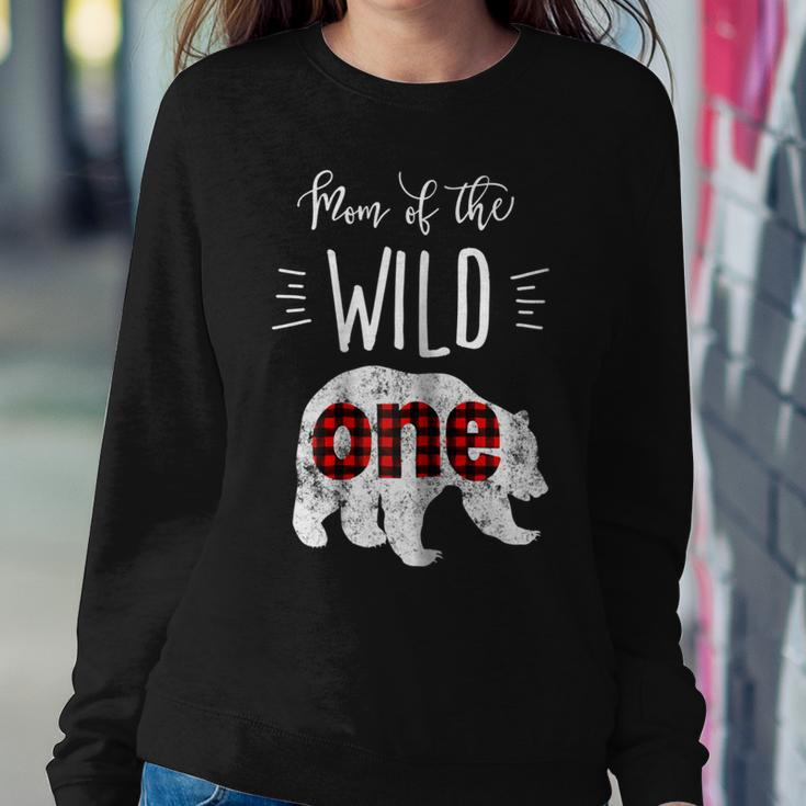 Womens Mom Of The Wild One Shirt Bear Lumberjack 1St Birthday Tee Women Sweatshirt Unique Gifts