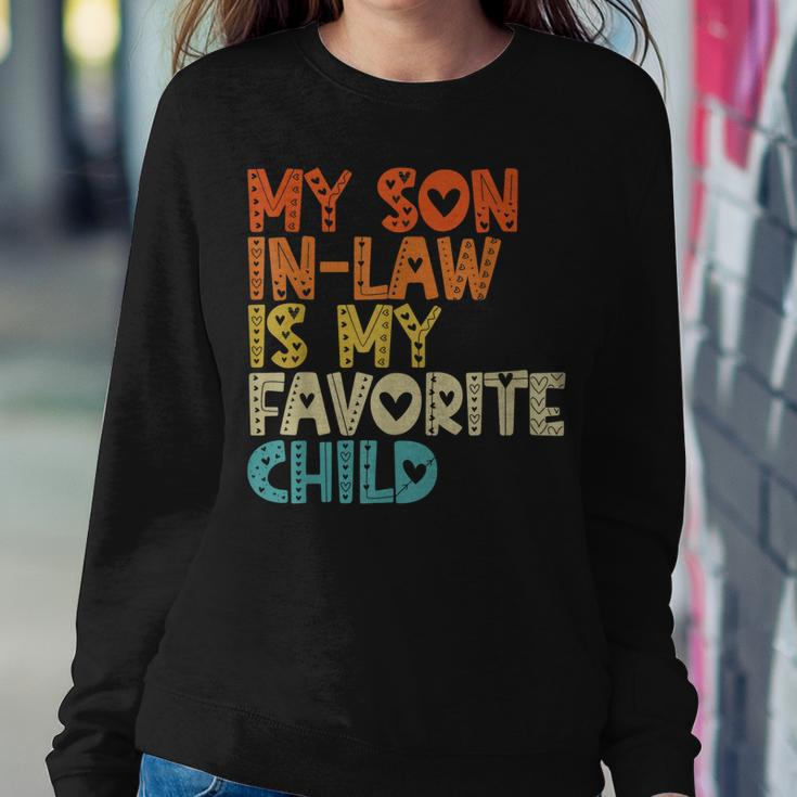 Women Mother In Law My Son In Law Is My Favorite Child Women Sweatshirt Unique Gifts