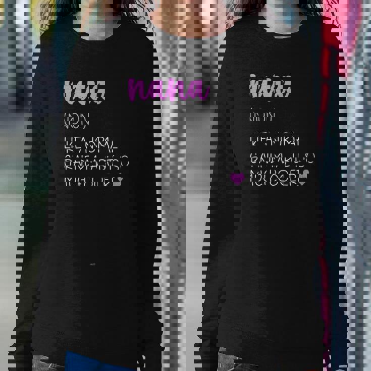 Nana Definition Cute Grandma Women Sweatshirt Unique Gifts