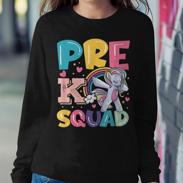 Pre K Squad Rocks First Day Back To School Primary Teacher Women Sweatshirt Unique Gifts