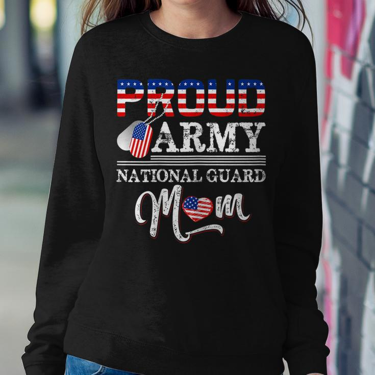 Proud Army National Guard Mom Us American Flag Pride Women Sweatshirt Unique Gifts