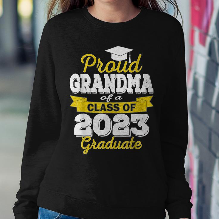 Proud Grandma Of A Class Of 2023 Graduate - Graduation 2023 Women Crewneck Graphic Sweatshirt Funny Gifts