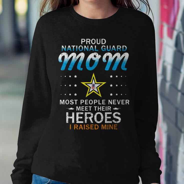 Proud National Guard Mom I Raised My Heroes Camouflage Army Women Sweatshirt Unique Gifts