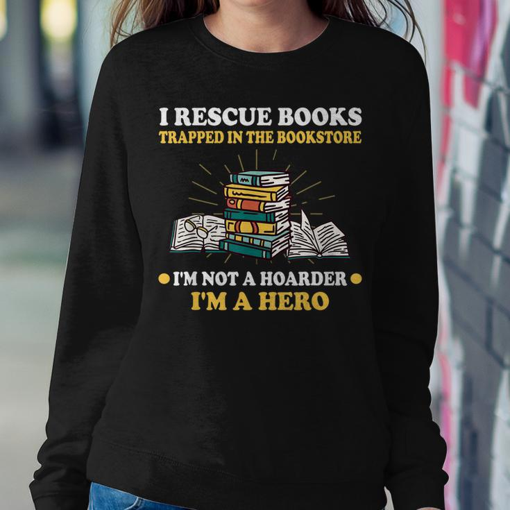 Reading Books Library Student Teacher Book Store Women Crewneck Graphic Sweatshirt Funny Gifts