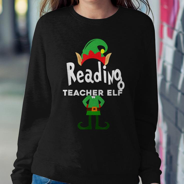 Reading Teacher Elf Family Matching ChristmasWomen Sweatshirt Unique Gifts