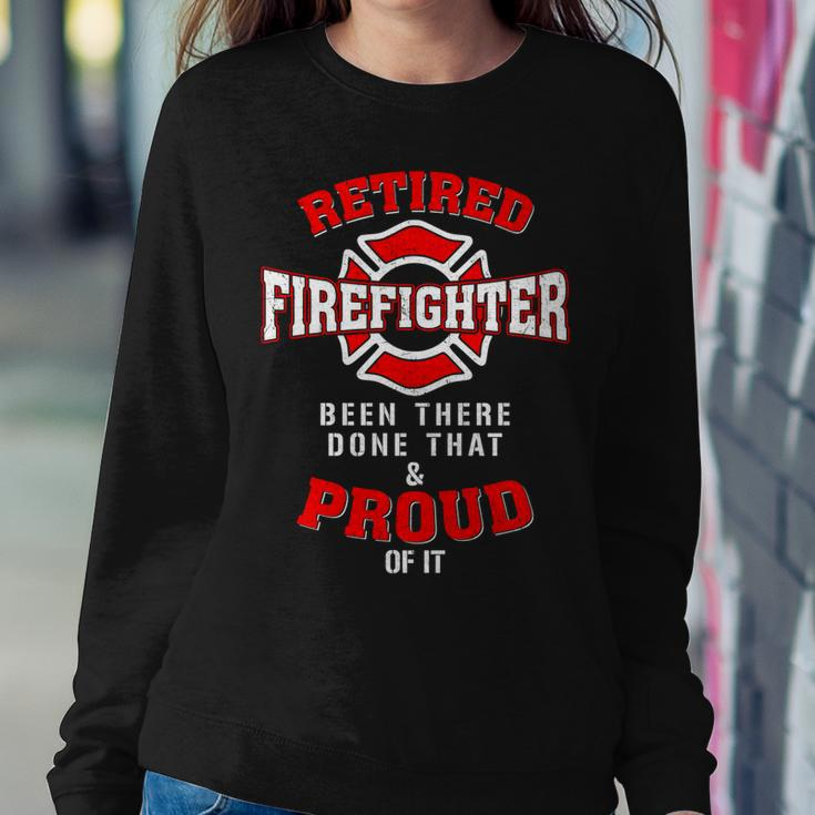 Retired Firefighter Fireman Fire Fighter Men Dad Papa Women Crewneck Graphic Sweatshirt Funny Gifts