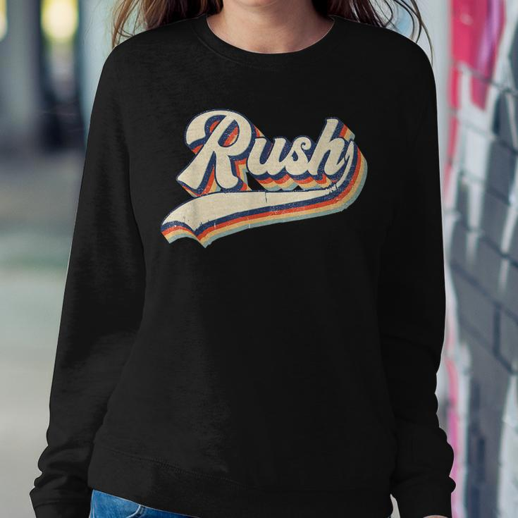Rush Surname Vintage Retro Men Women Boy Girl Women Sweatshirt Unique Gifts