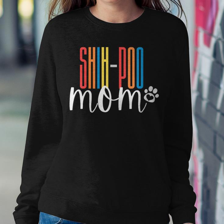 Womens Shih-Poo Doodle Mom Shi-Poo Mama Shih-Poo Women Sweatshirt Unique Gifts