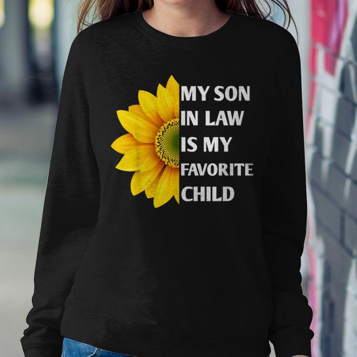 My Son In Law Is My Favorite Child Sunflower Family Matching Women Sweatshirt Unique Gifts