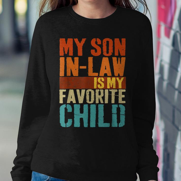 My Son In Law Is My Favourite Child Son-In-Law Mom Dad Sweatshirt Unique Gifts