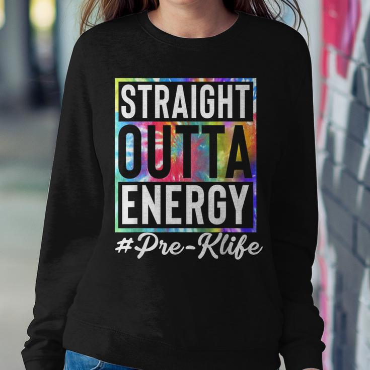 Straight Outta Energy Prek Life Men Women Gift Funny Teacher Women Crewneck Graphic Sweatshirt Personalized Gifts
