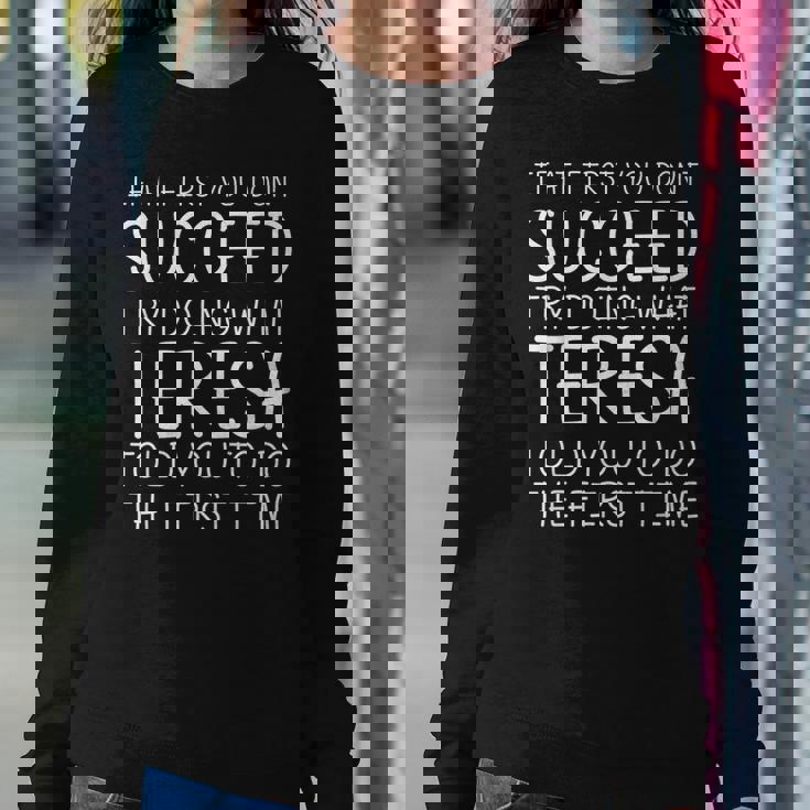 Teresa Name Personalized Birthday Christmas Joke Women Sweatshirt Unique Gifts