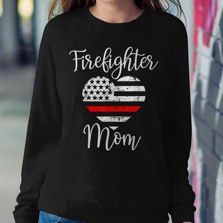 Thin Red Line Firefighter Mom From Son Fireman Women Sweatshirt Unique Gifts
