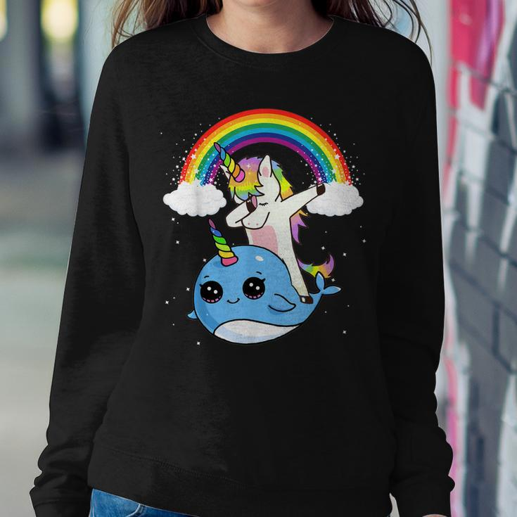 Unicorn Narwhal Rainbow Best Friends Unicorn Squad Women Sweatshirt Unique Gifts